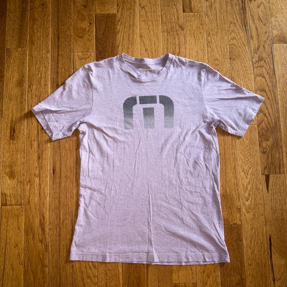 Travis Mathew Light Purple Golf Logo Tee Size M